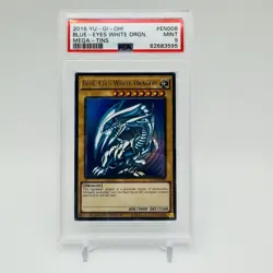 YuGiOh Blue Eyes White Dragon CT13-EN008 PSA 9 SDK ART 2016 Mega Tin - Image 1