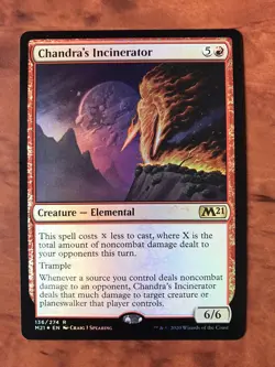 Chandra's Incinerator Foil MTG Magic Gathering Card NM Mint Core Set 2021 M21 - Image 1