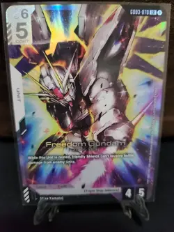 [ENGLISH] Gundam Card Game Freedom Gundam GD03 - 070 LR Foil - Image 1