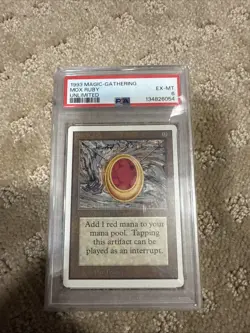 MTG Unlimited Mox Ruby PSA 6 - P9 - Image 3