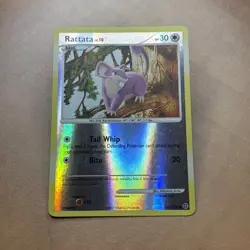 Pokemon TCG Rattata Secret Wonders 103/132 Reverse Holo Common LP - Image 1