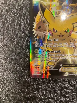 Pokemon TCG Pikachu EX XY124 Black Star Promo 2016 Holo LP - Image 3