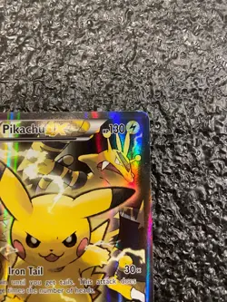 Pokemon TCG Pikachu EX XY124 Black Star Promo 2016 Holo LP - Image 4