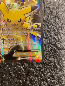 Pokemon TCG Pikachu EX XY124 Black Star Promo 2016 Holo LP - Image 5