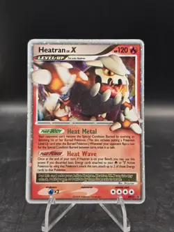 Pokemon TCG Heatran LV.X #DP31 Diamond & Pearl Black Star Promo MP - Image 1