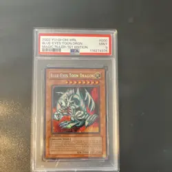 Konami Yu-Gi-Oh! Blue-Eyes Toon Dragon MRL-000 Magic Ruler 1st Edition PSA 9 - Image 1