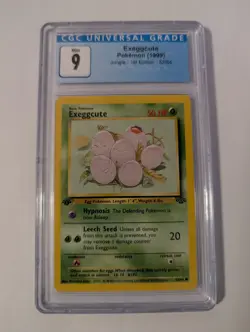 CGC 9 MINT Exeggcute 1st Edition Jungle 52/64 Pokemon 1999 Non-Holo - Image 1