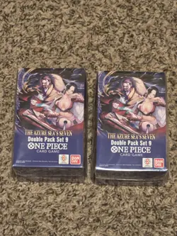 One Piece OP14 The Azure Sea's Seven Double Pack Set 9 Lot Of 2 - Image 1
