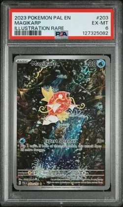 2023 Pokemon Paldea Evolved 203/193 Magikarp IR Illustration Rare Graded PSA 6 - Image 1