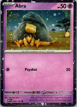 Abra - (Cosmos Holo) Promo Miscellaneous Cards & Products 063/165 NM - Image 1