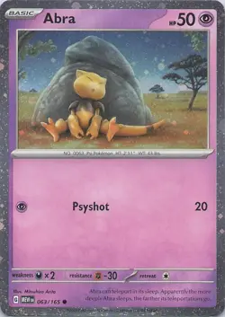 Abra - (Cosmos Holo) Promo Miscellaneous Cards & Products 063/165 NM - Image 1