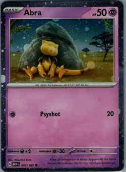 Abra - (Cosmos Holo) Promo Miscellaneous Cards & Products 063/165 NM - Image 1