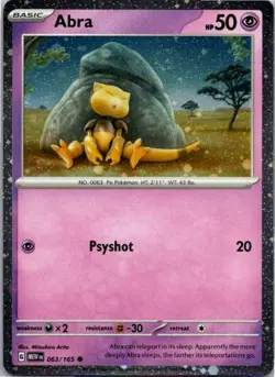 Abra - (Cosmos Holo) Promo Miscellaneous Cards & Products 063/165 NM Holo - Image 1