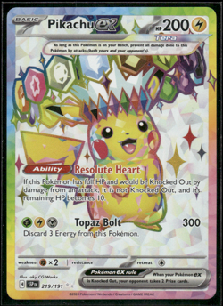 Pokemon TCG - Surging Sparks EN - Pikachu ex - Ultra Rare - 219/191 - Image 1