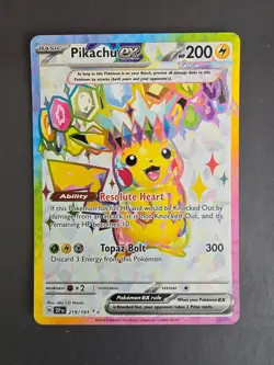 Pikachu EX 219/191 - Ultra Rare - Surging Sparks - Pokemon TCG - English - Image 1