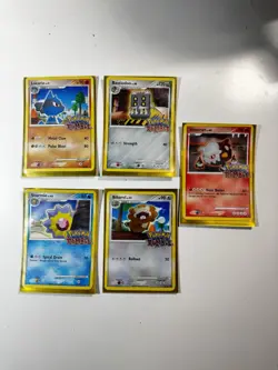 Pokemon Rumble Card Lot of 5 Lucario, Starmie, Bibarel, Heatran, Bastiodon - Image 1