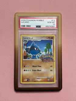Lucario Pokemon Rumble 2009 PSA 10 POP 17 - Image 1