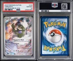 Tornadus White Flare Pokemon Center ETB Promo SVP EN 210 PSA 10 - Image 3