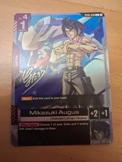 Mikazuki Augus ST05-010 RELEASE PROMO GUNDAM TRADING CARD GAME Alternate Art - Image 1