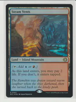 Steam Vents - Foil Rare MtG Card ECL 267 - Image 1