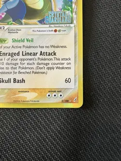 Blastoise (2/100) EX Crystal Guardians Stamped Reverse Holo Pokemon Card! - Image 3