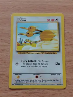 Pokemon Trading Card Game TCG Doduo Base Set 48/102 1999 Regular - Image 1
