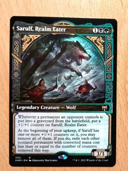 MTG Magic: Sarulf der Weltenfresser, Realm Eater, English Legende - Image 1