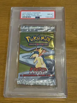 PSA 8 1st Edition Neo Genesis Typhlosion Art Graded Booster Pack Pokemon - Image 3