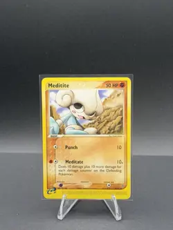 Pokemon TCG- Meditite 37/97 Uncommon EX Dragon MP - Image 1