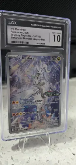 N's Reshiram 167/159 STAMPED - CGC Gem Mint 10 - Journey Together - Pokemon TCG - Image 1