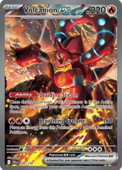 Volcanion ex 182/159 Special Illustration Rare Pokemon TCG Journey Together NM - Image 1