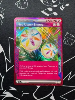 Neo Upper Energy 162/162 Pokemon TCG S&V Temporal Forces Ace Spec English - Image 1