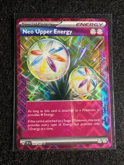 Pokemon Neo Upper Energy TCG 162/162 Temporal Forces Ace Spec Rare Holo Card - Image 1