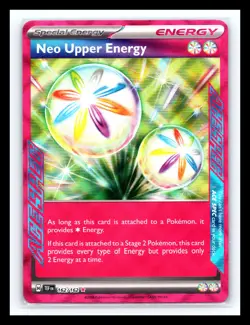💥 Neo Upper Energy 162/162 SV05: Temporal Forces Holo Pokemon 2024 TCG Ace Spec - Image 1
