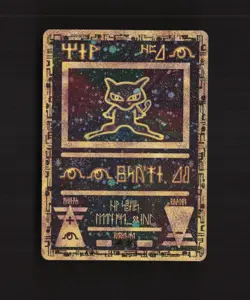 Ancient Mew Promo 2000 Vintage Cosmos Holo SWIRL Pokemon Card DMG - Image 1