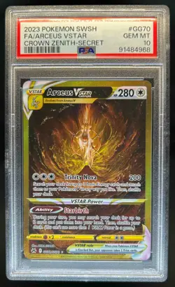2023 Pokemon SWSH Crown Zenith Arceus VSTAR Galarian Gallery #GG70/GG70 PSA 10 - Image 1