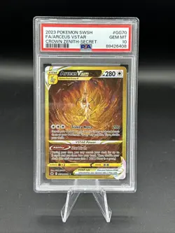 2023 Pokemon SWSH Crown Zenith FA/Arceus VSTAR Secret #GG70/GG70 PSA 10 - Image 1