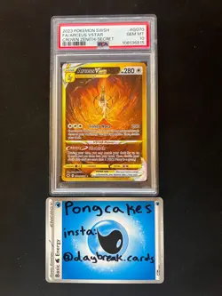 2023 Pokemon SWSH FA/Arceus Vstar Crown Zenith Secret #GG70 PSA 10 - Image 3