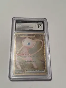 CGC 10 GEM MINT Mew Ex 205/165Gold METAL 151 UPC PROMO PokemonCard - Image 1