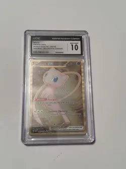 CGC 10 GEM MINT Mew Ex 205/165Gold METAL 151 UPC PROMO PokemonCard - Image 2