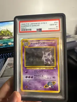 PSA 10 BANNED ART Pokemon Japanese Gym 2 Challenge #94 Sabrina's Gengar Holo - Image 1