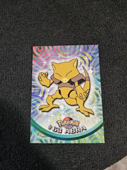 Pokemon TOPPS TV Animation Edition Abra #63 Blue Logo Pokemon Card - Image 1
