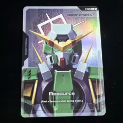 GUNDAM TCG CARD GAME - RESOURCE - Gundam Dynames - R-023 C+ FOIL ENGLISH GD03 - Image 1