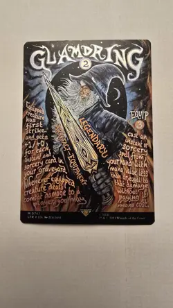 MTG Glamdring (Borderless Poster) - Foil - The Lord of the Rings (LTR) #747 - Image 1