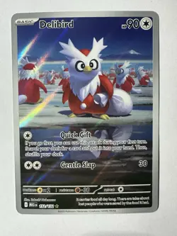 Delibird 152/132 ME01: Mega Evolution Illustration Rare Pokemon Card - Image 1