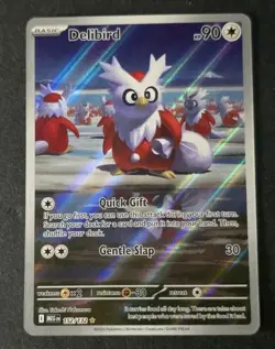 Delibird 152/132 ME01: Mega Evolution Illustration Rare Pokemon Card - Image 1