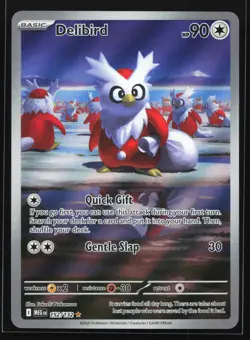 Delibird 152/132 ME01: Mega Evolution Illustration Rare Pokemon Card - Image 1