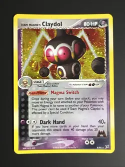 Team Magma's Claydol 8/95 Holo Rare EX Team Magma vs Team Aqua Pokemon Card - Image 1