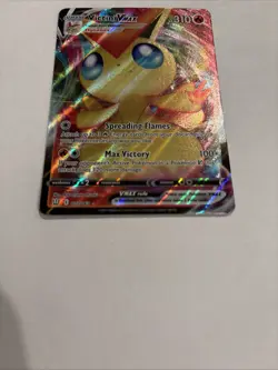 Pokemon TCG Victini VMAX Sword & Shield Holo Ultra Rare Card 022/163 TCG NM - Image 2
