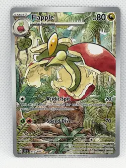 Pokemon TCG Flapple Illustration Rare Holo Card 210/191 Sv08: Surging Sparks - Image 1